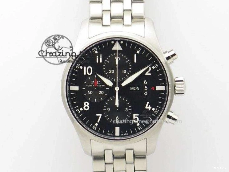 MIROTIME 0216 Portugieser Perpetual Calendar IW503301 V9F 1:1 Best Edition Silver Dial on Black Leather Strap A EyeCatching 7116